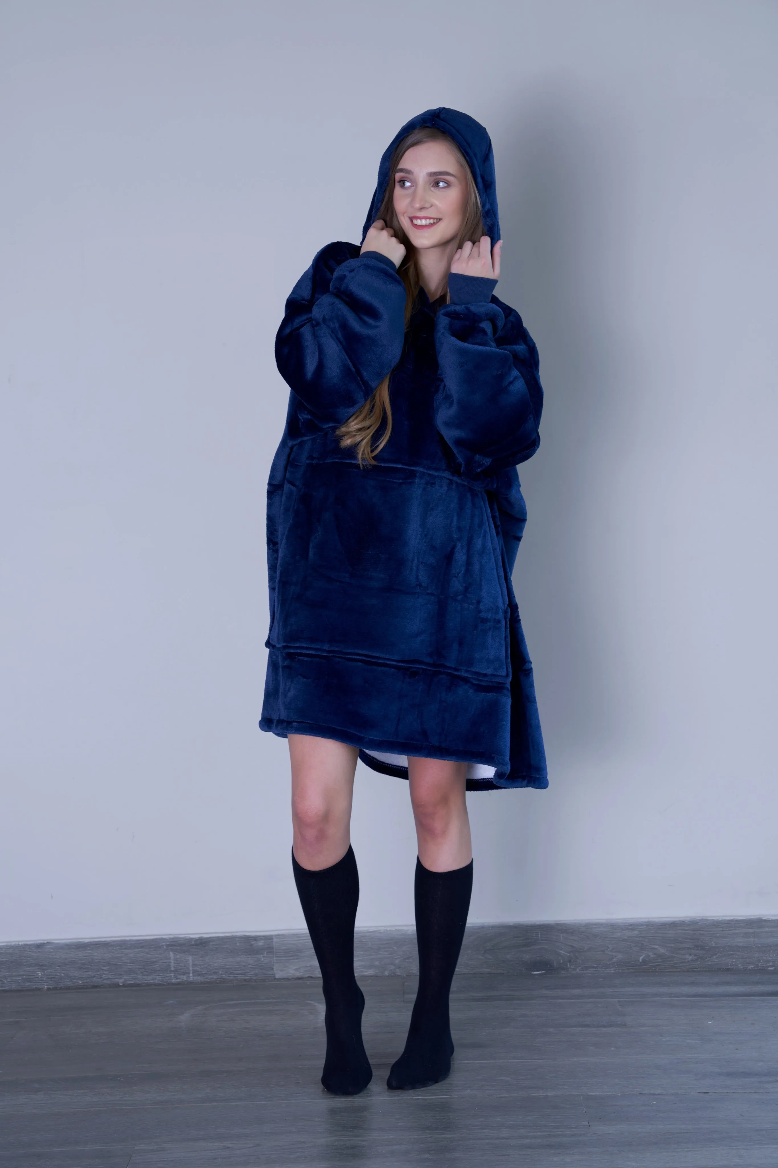 Midnight Blue - Hoodie Blanket - Comfy Series