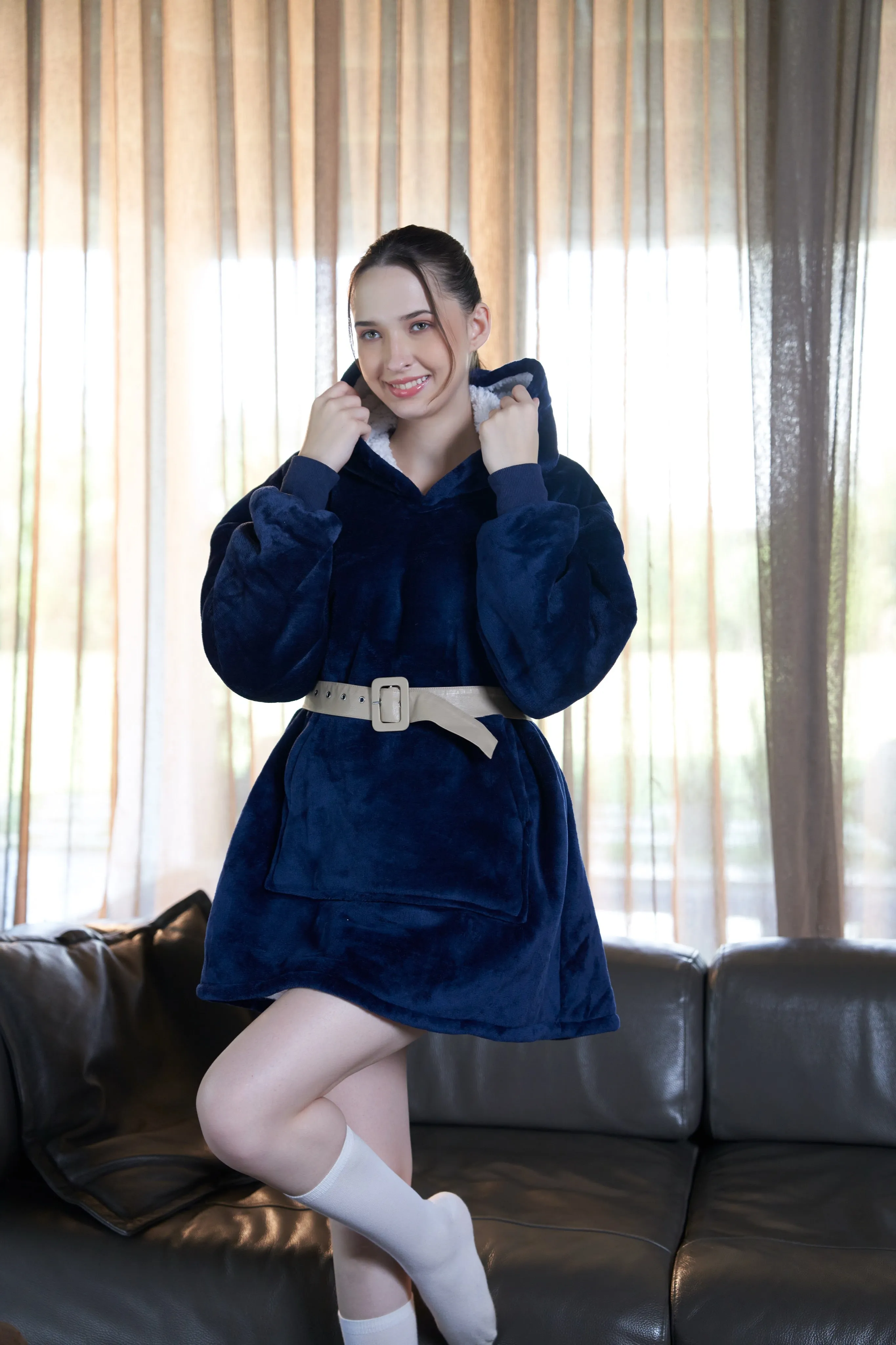 Midnight Blue - Hoodie Blanket - Sassy Series