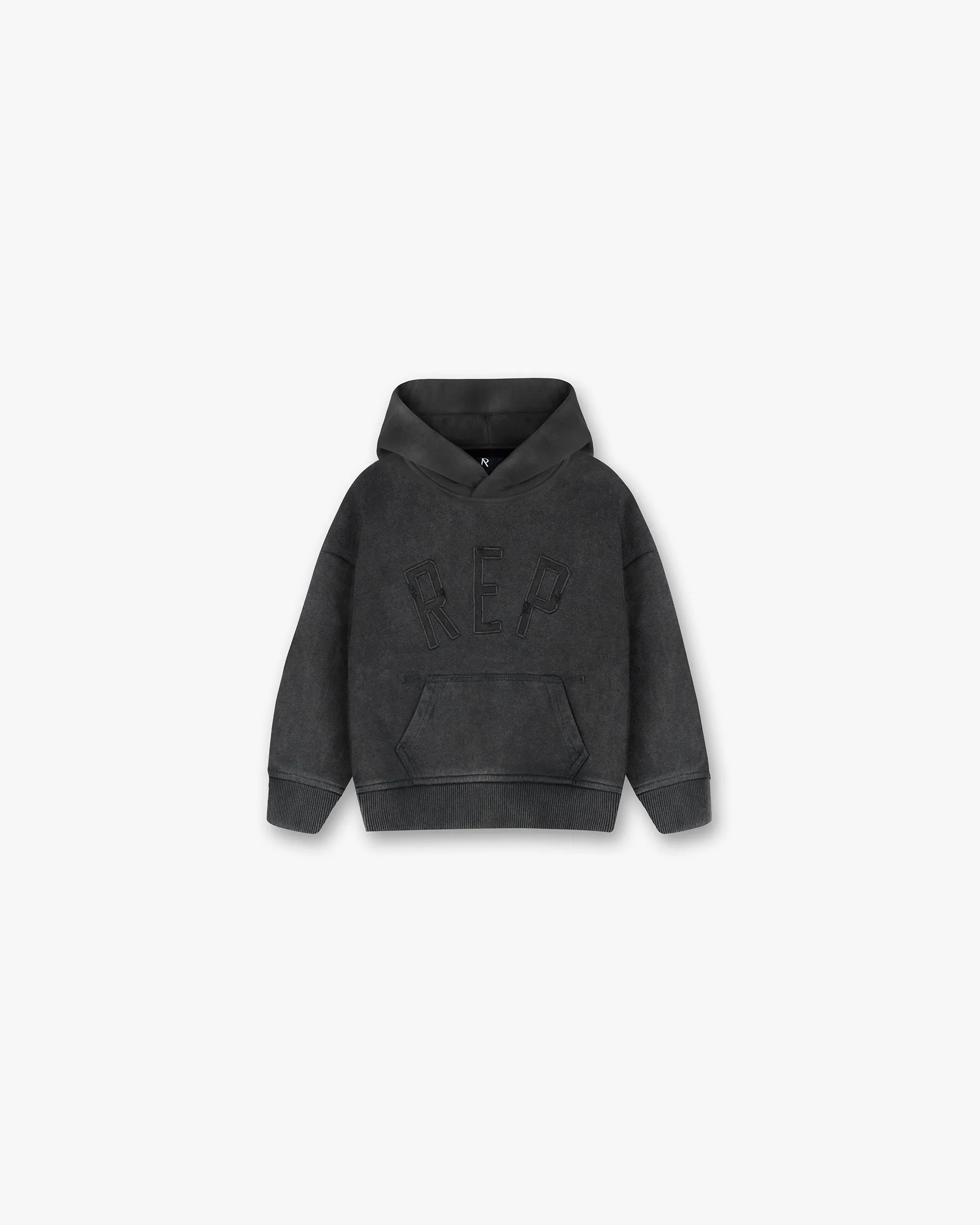 Mini Rep Applique Hoodie - Vintage Black