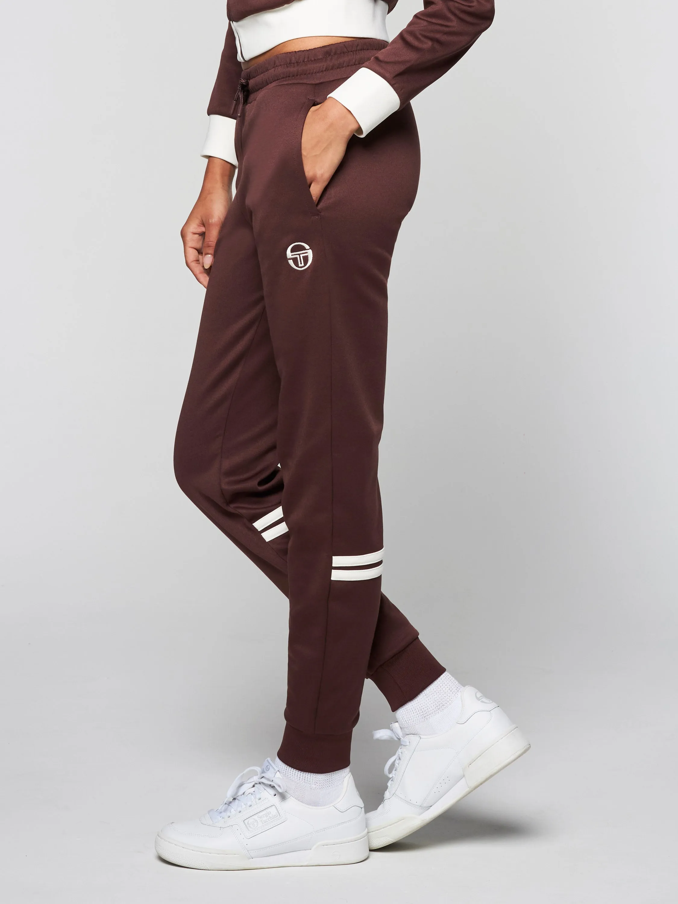 Miss Dallas Track Pant-Deep Mahogany