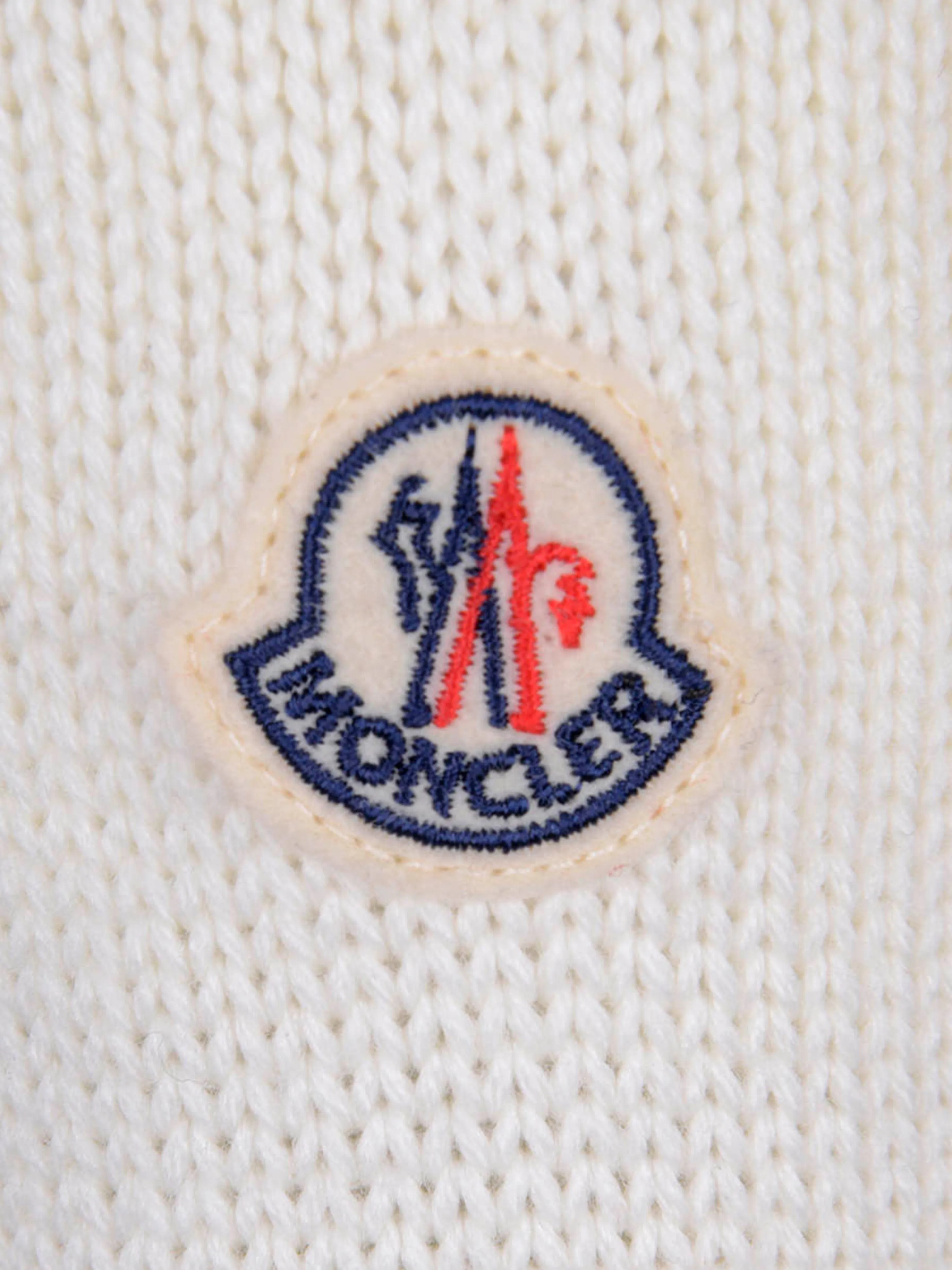 Moncler Girls Wool Zip Up Top