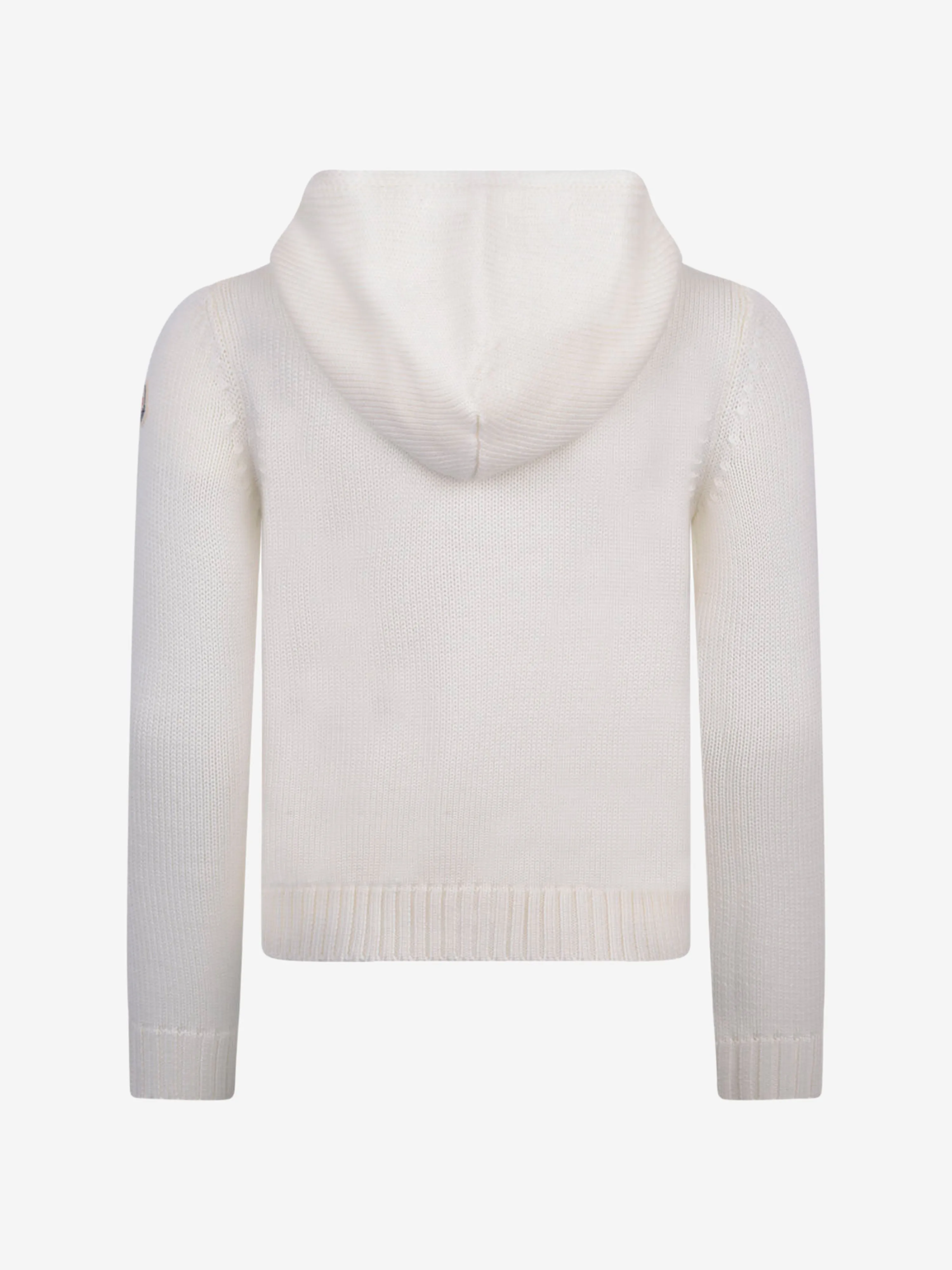 Moncler Girls Wool Zip Up Top