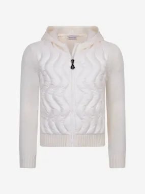 Moncler Girls Wool Zip Up Top