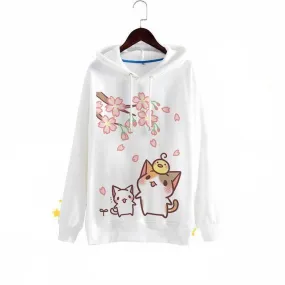 Neko Cherry Blossom Hoodie