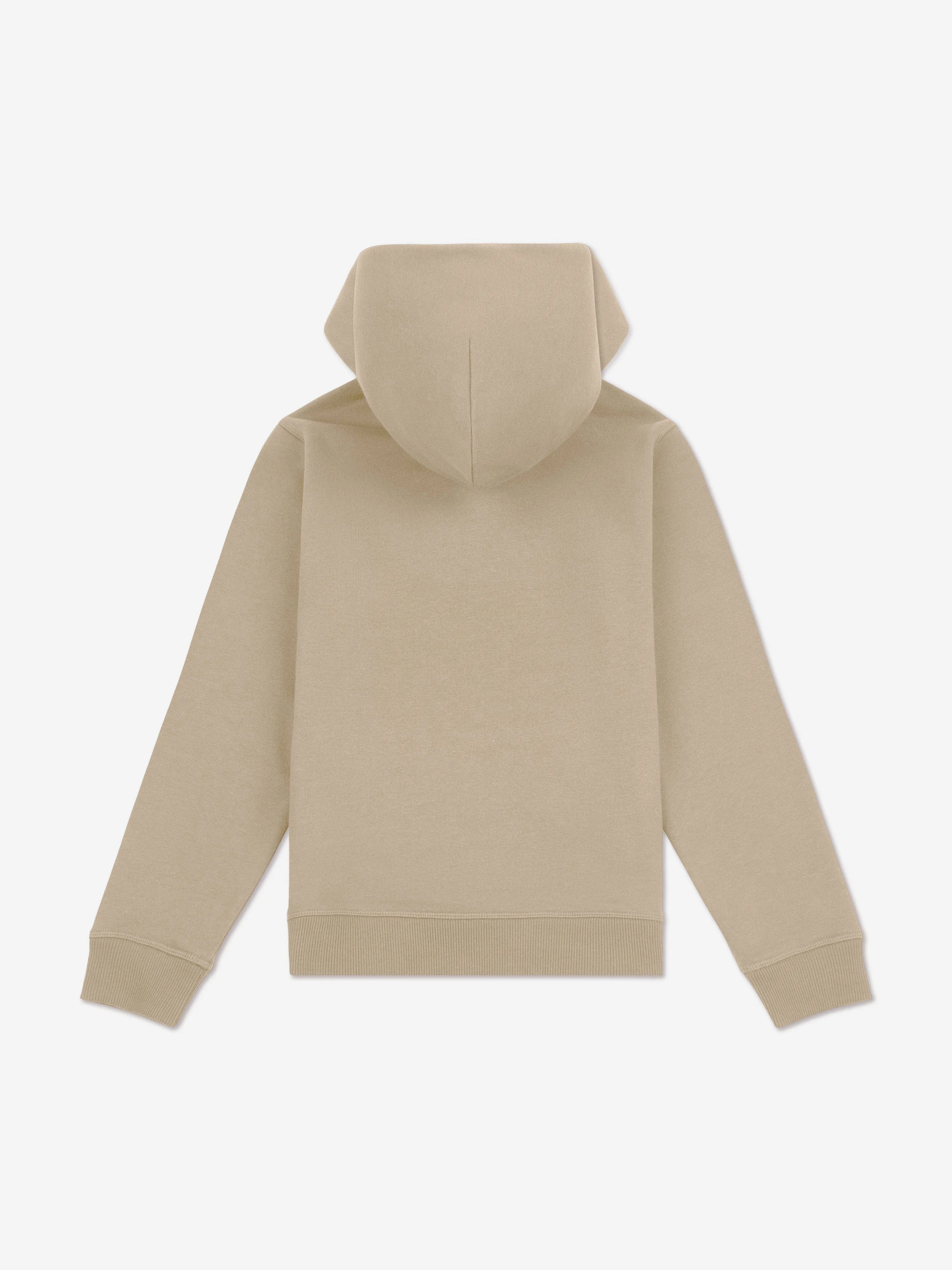 New Balance Boys Brush Back Small Logo Hoodie in Beige