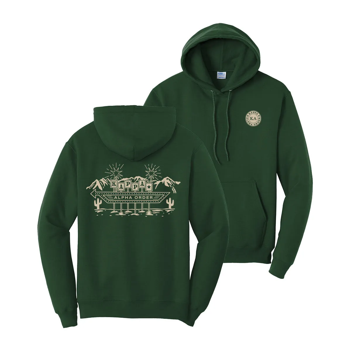 New! Kappa Alpha Western Vintage Motel Hoodie