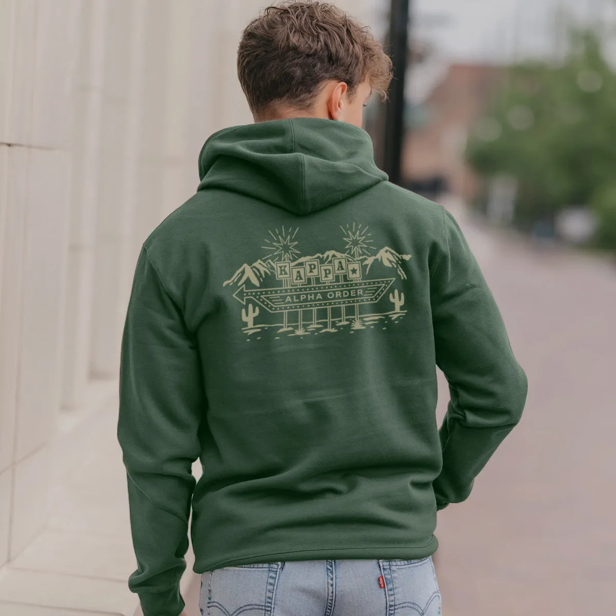 New! Kappa Alpha Western Vintage Motel Hoodie