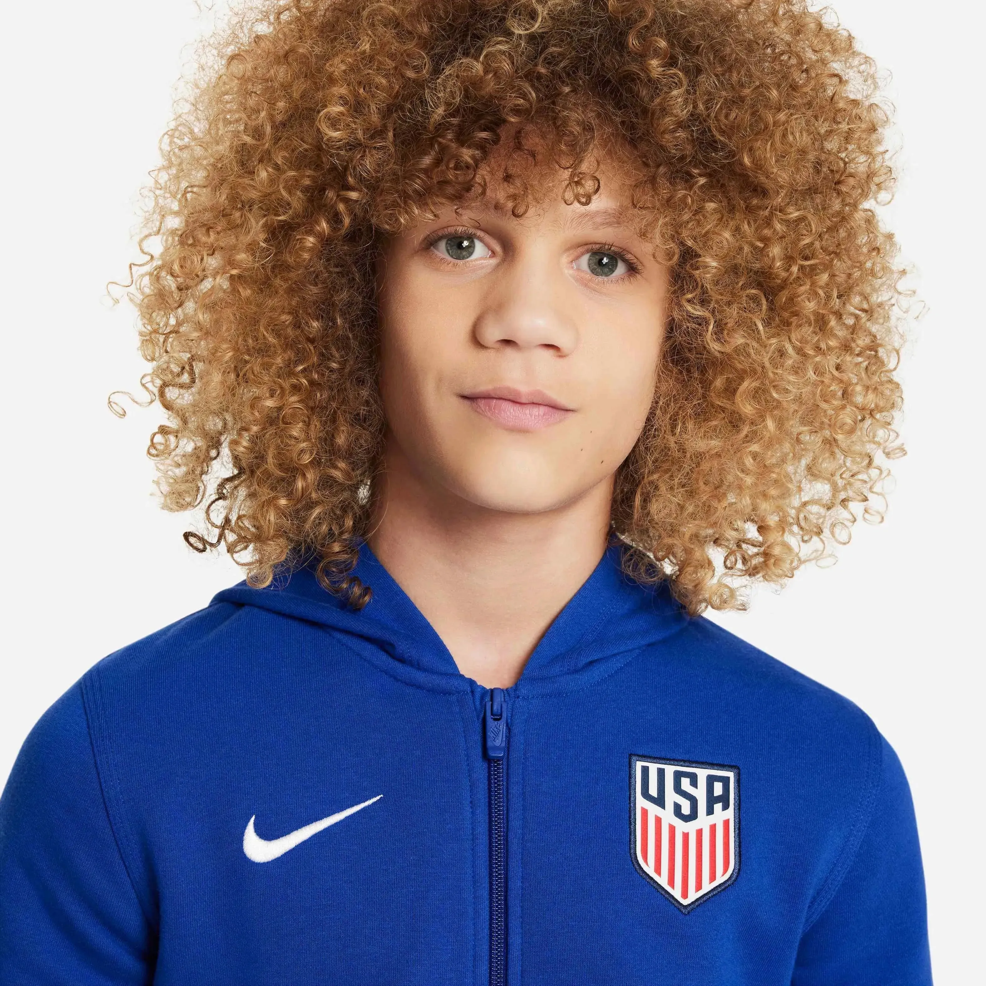 Nike 2024-25 USA Youth FZ French Terry Hoodie