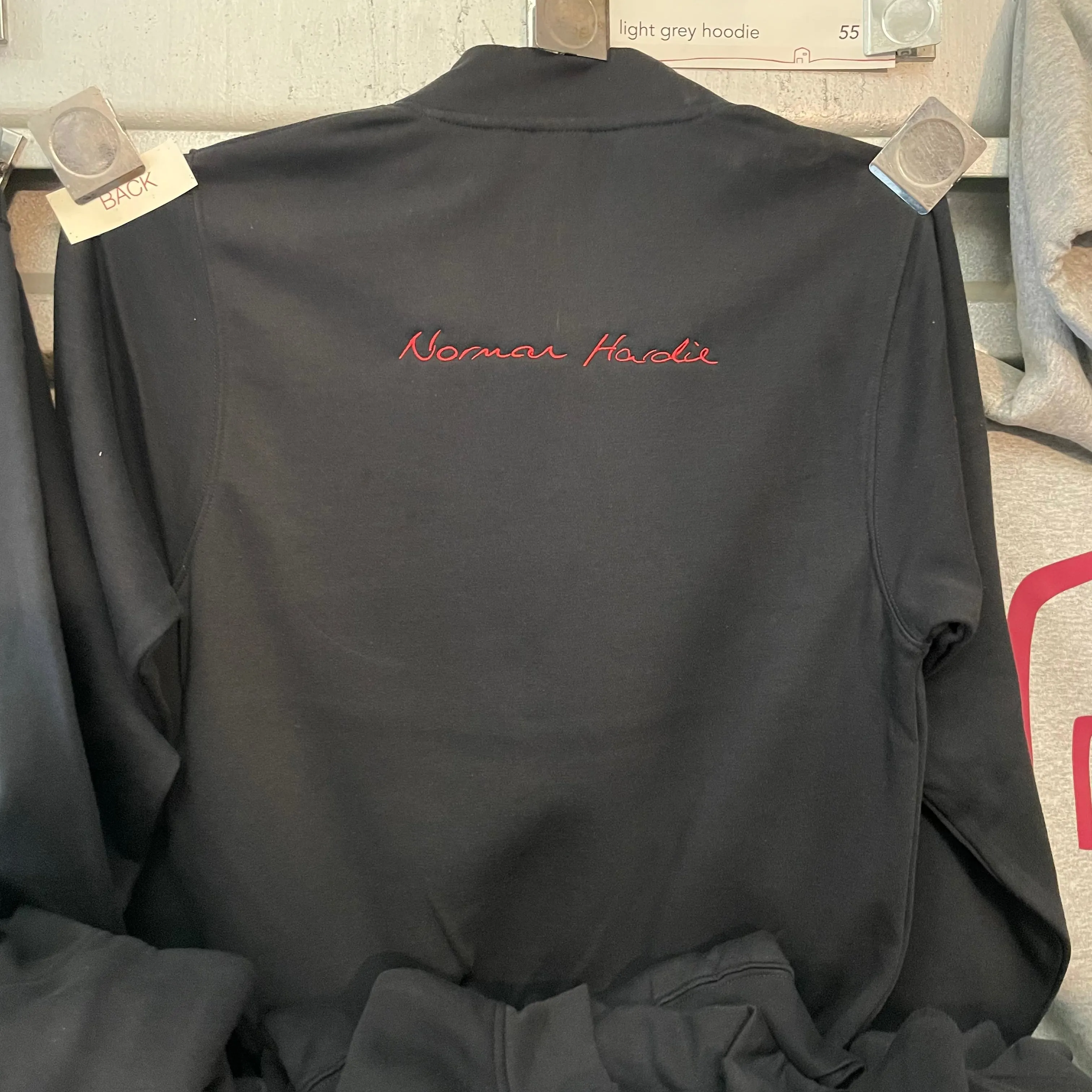 Norman Hardie Black 1/4 Zip Sweater