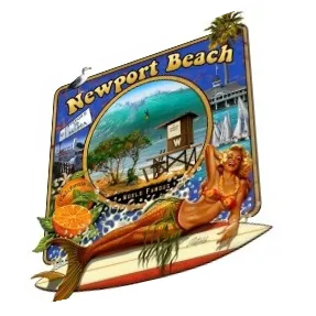 NPB -  The Wedge Canvas Art-Newport Beach- by Rick Rietveld