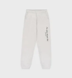 NY Health Club Sweatpant - Heather Gray/Forest