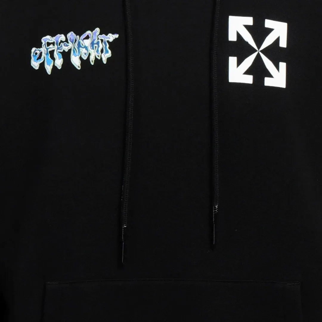 Off White 90S Liquid Black Slim Hoodie