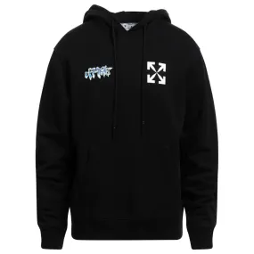 Off White 90S Liquid Black Slim Hoodie