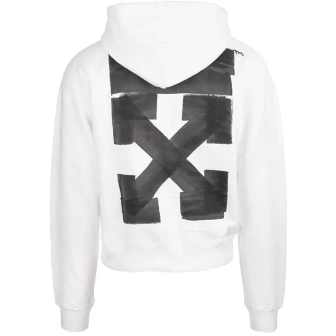 Off-White Jumbo Marker Oversized Fit White Hoodie