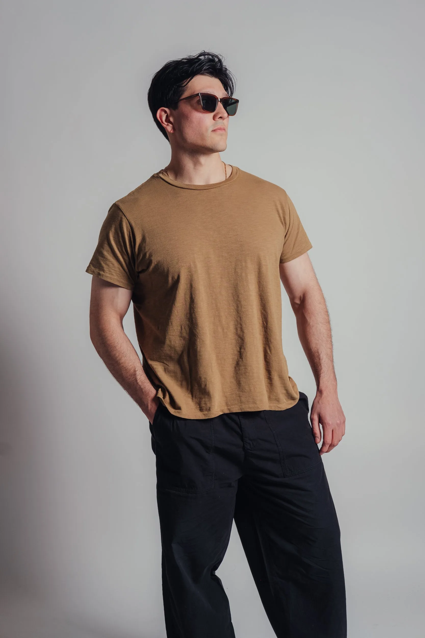 Olive Rolled SS Regular Tee