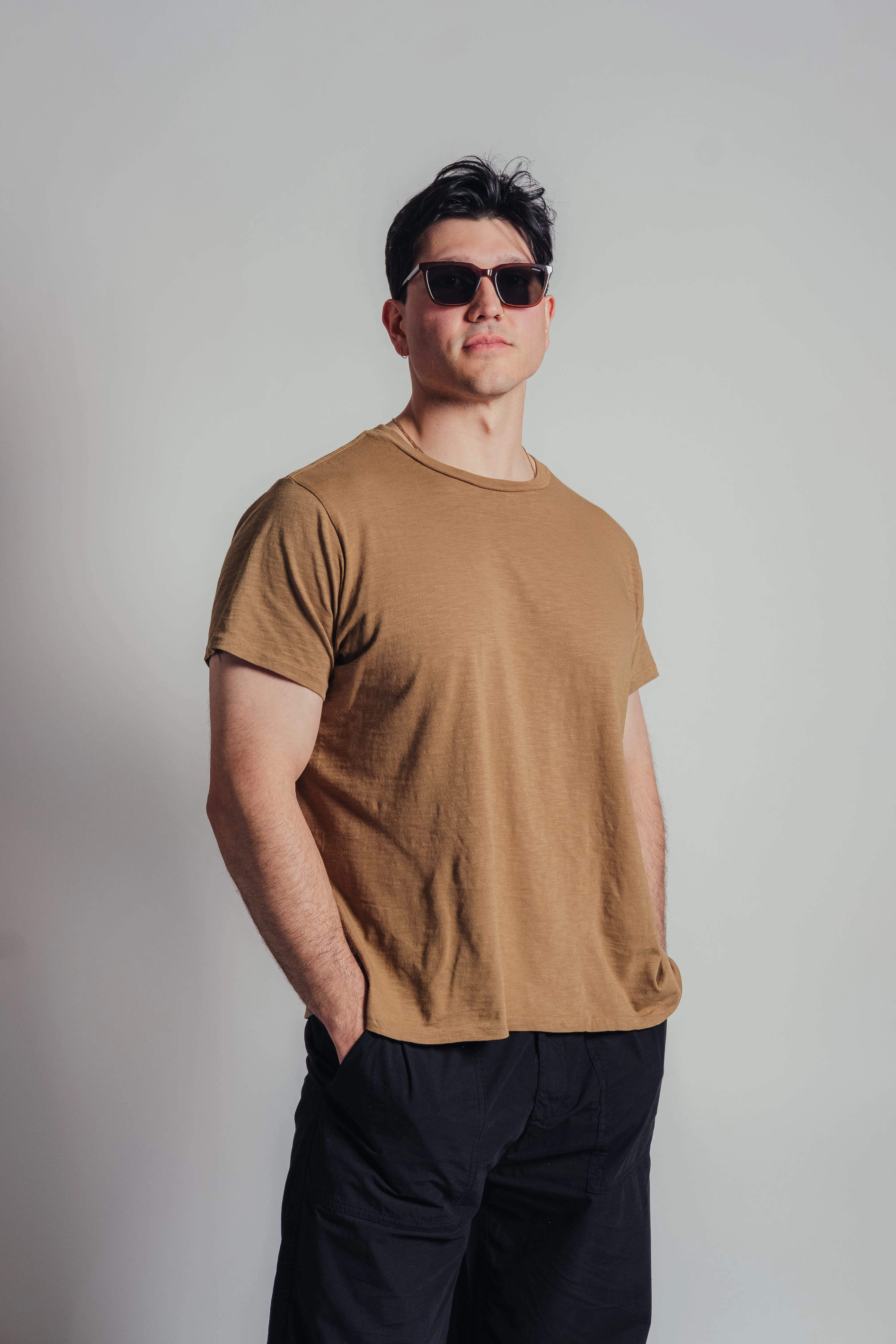 Olive Rolled SS Regular Tee