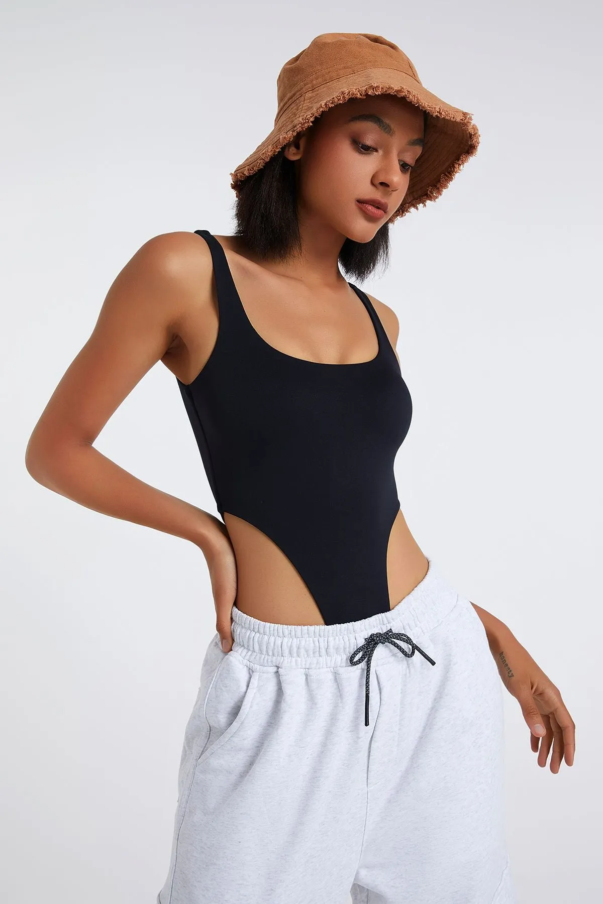 One Piece Backless Bodysuit