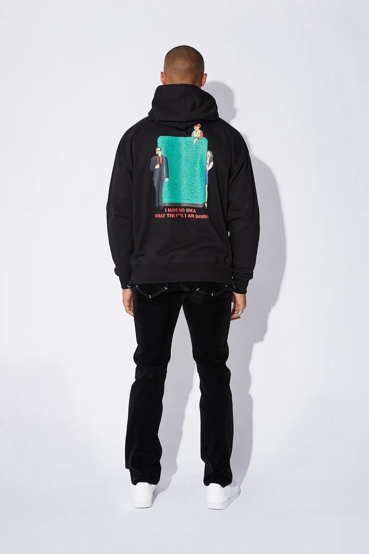 OVERSIZED HOODIE | BLACK NO IDEA