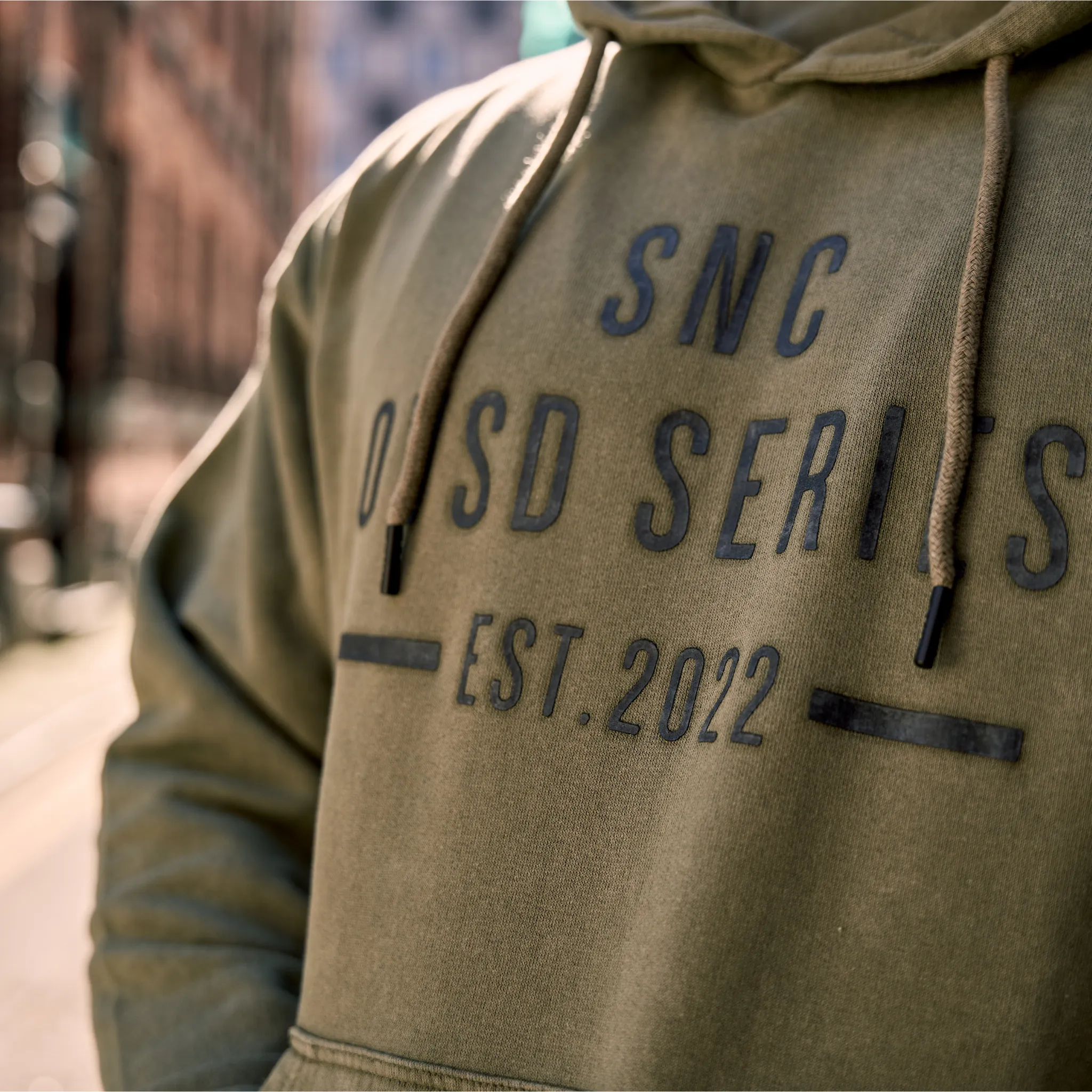 OVSD Drop Shoulder Acid Wash Hoodie - Washed Khaki Acid Wash