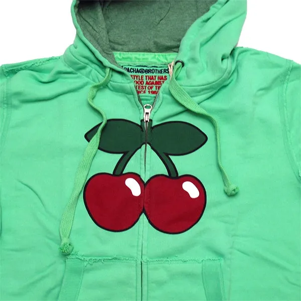 Pacha Basic Cherry Logo Men's Zip up Hoodie