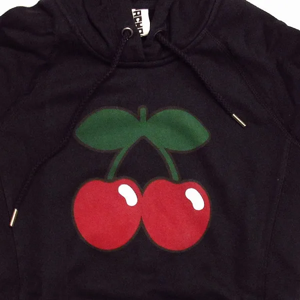 Pacha Cherry Logo Women's Black Hoodie