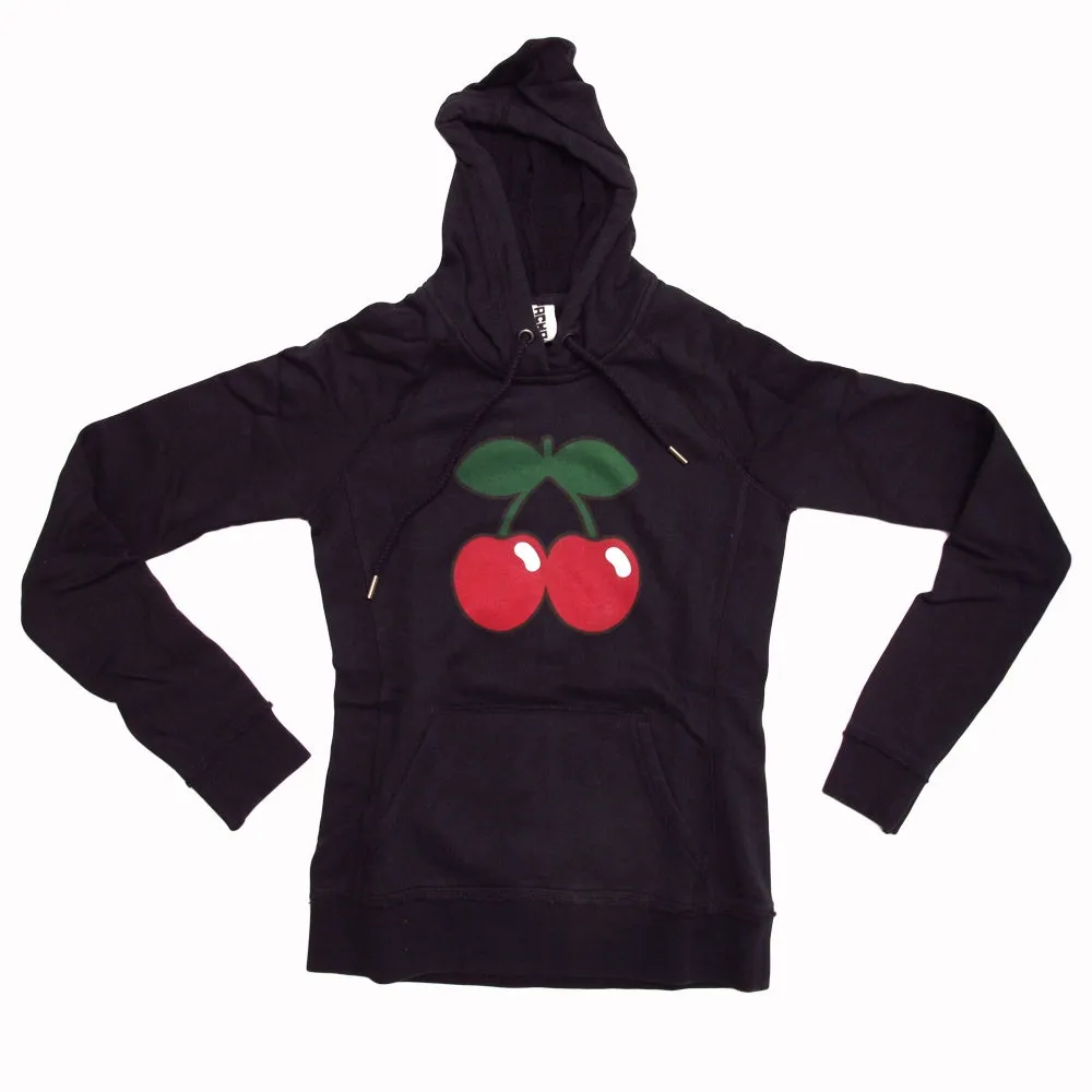 Pacha Cherry Logo Women's Black Hoodie