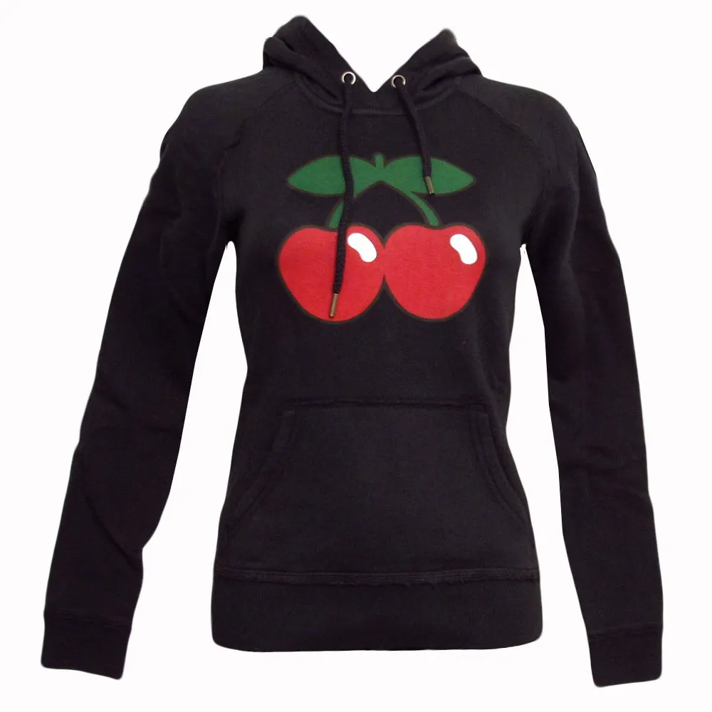 Pacha Cherry Logo Women's Black Hoodie