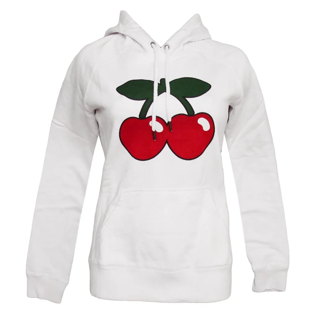 Pacha Cherry Logo Women's White Hoodie