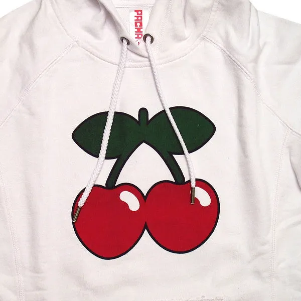 Pacha Cherry Logo Women's White Hoodie