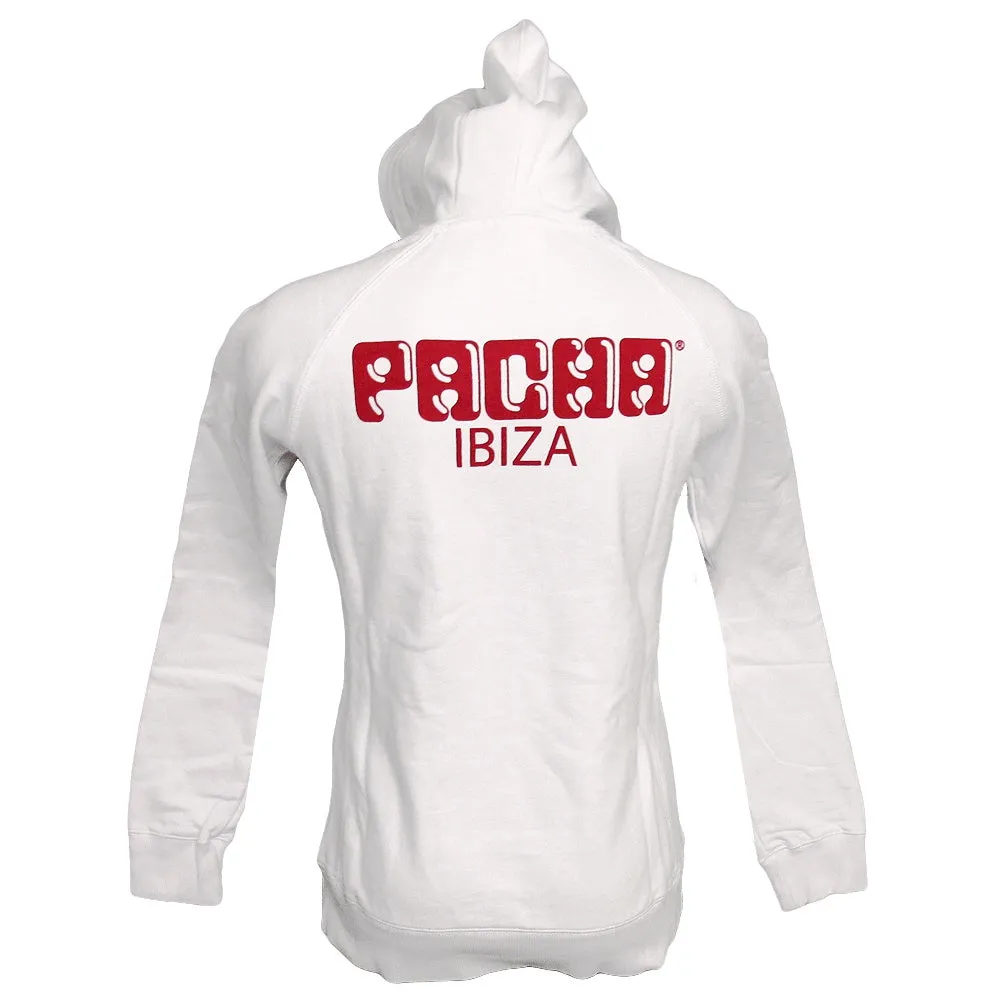 Pacha Cherry Logo Women's White Hoodie