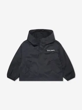 Palm Angels Boys Overlogo Windbreaker in Black