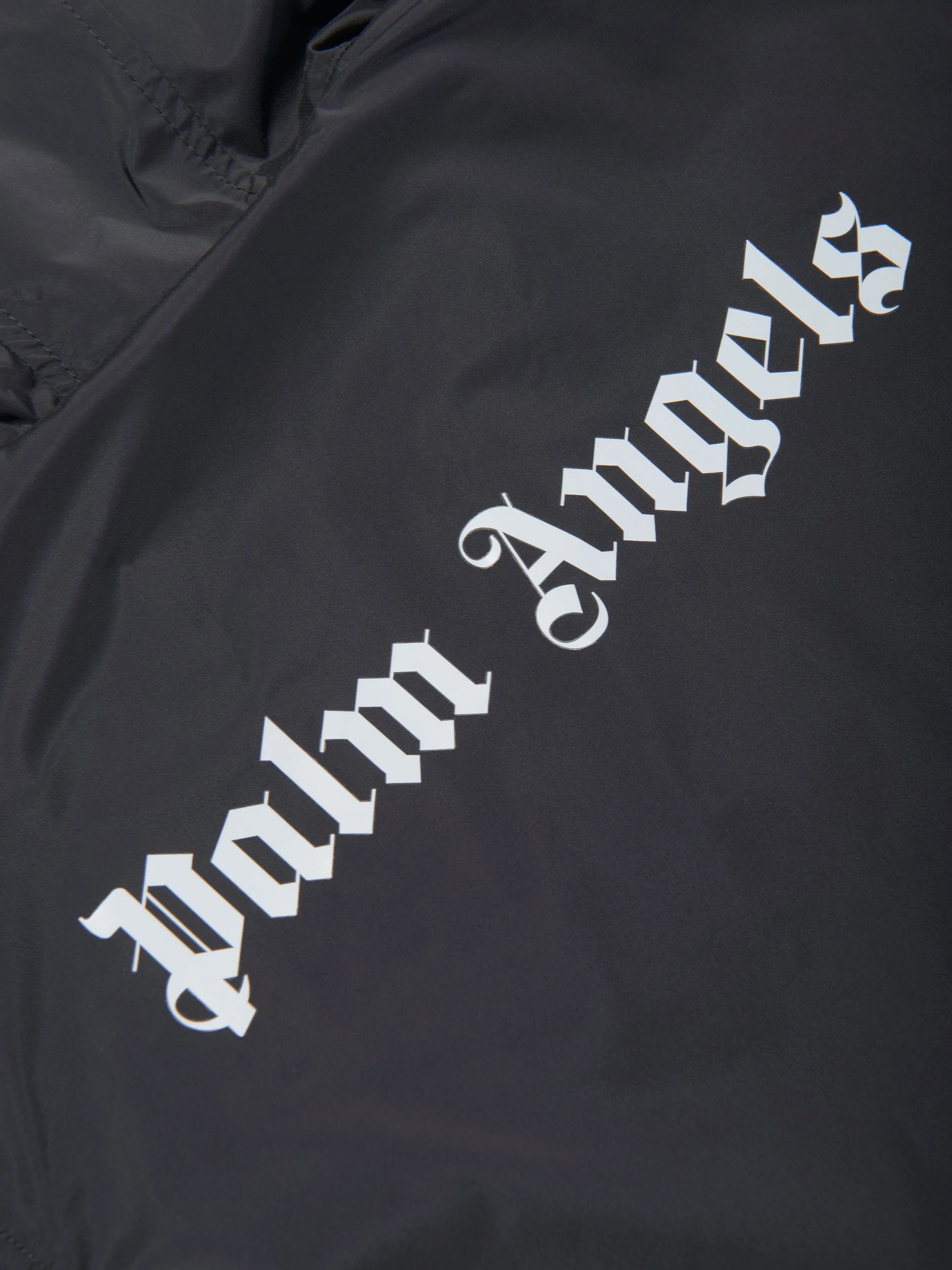 Palm Angels Boys Overlogo Windbreaker in Black