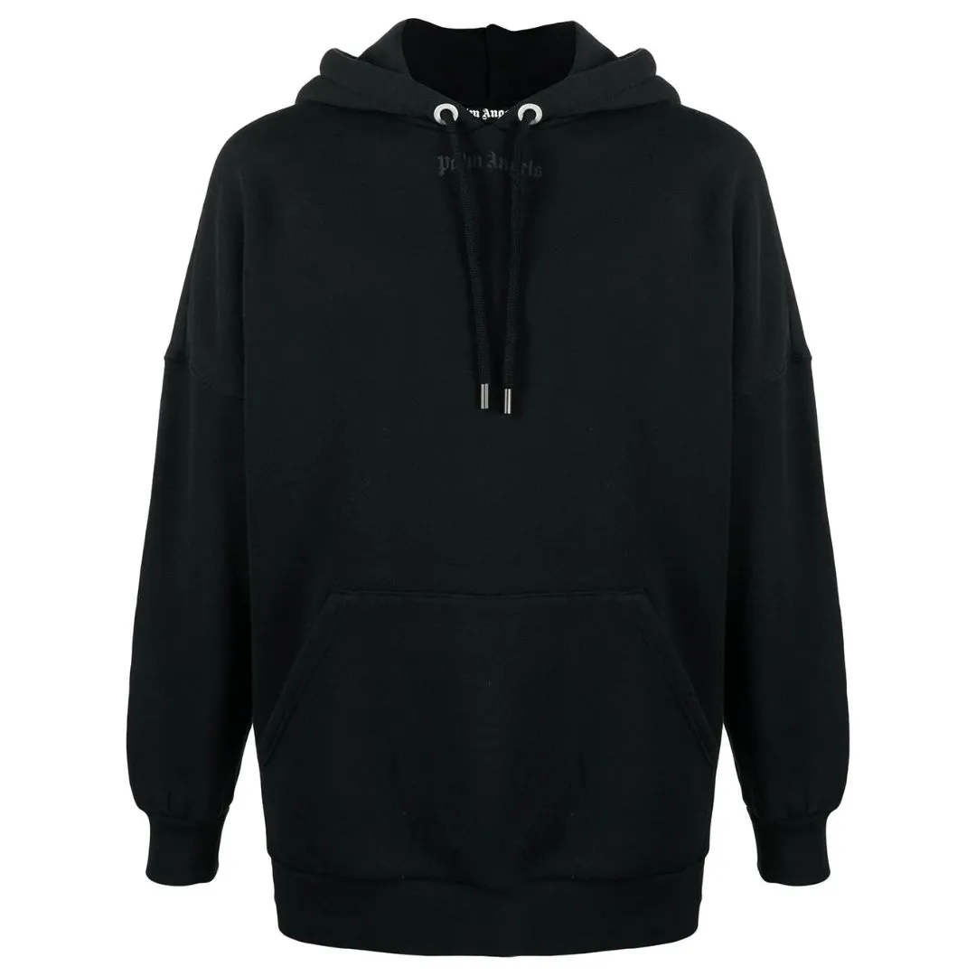 Palm Angels Classic Logo Black Oversized Hoodie