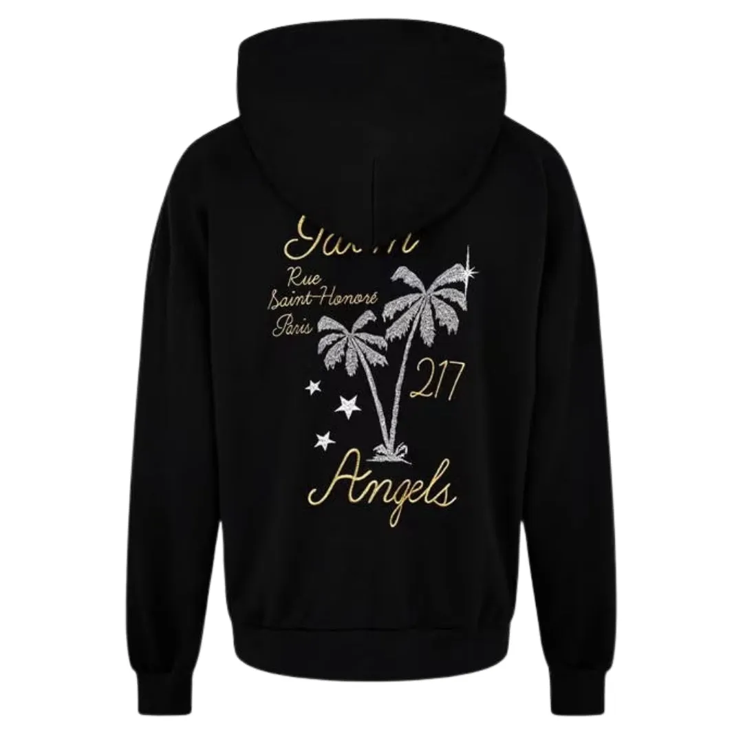 Palm Angels Palm Paris Logo Black Hoodie