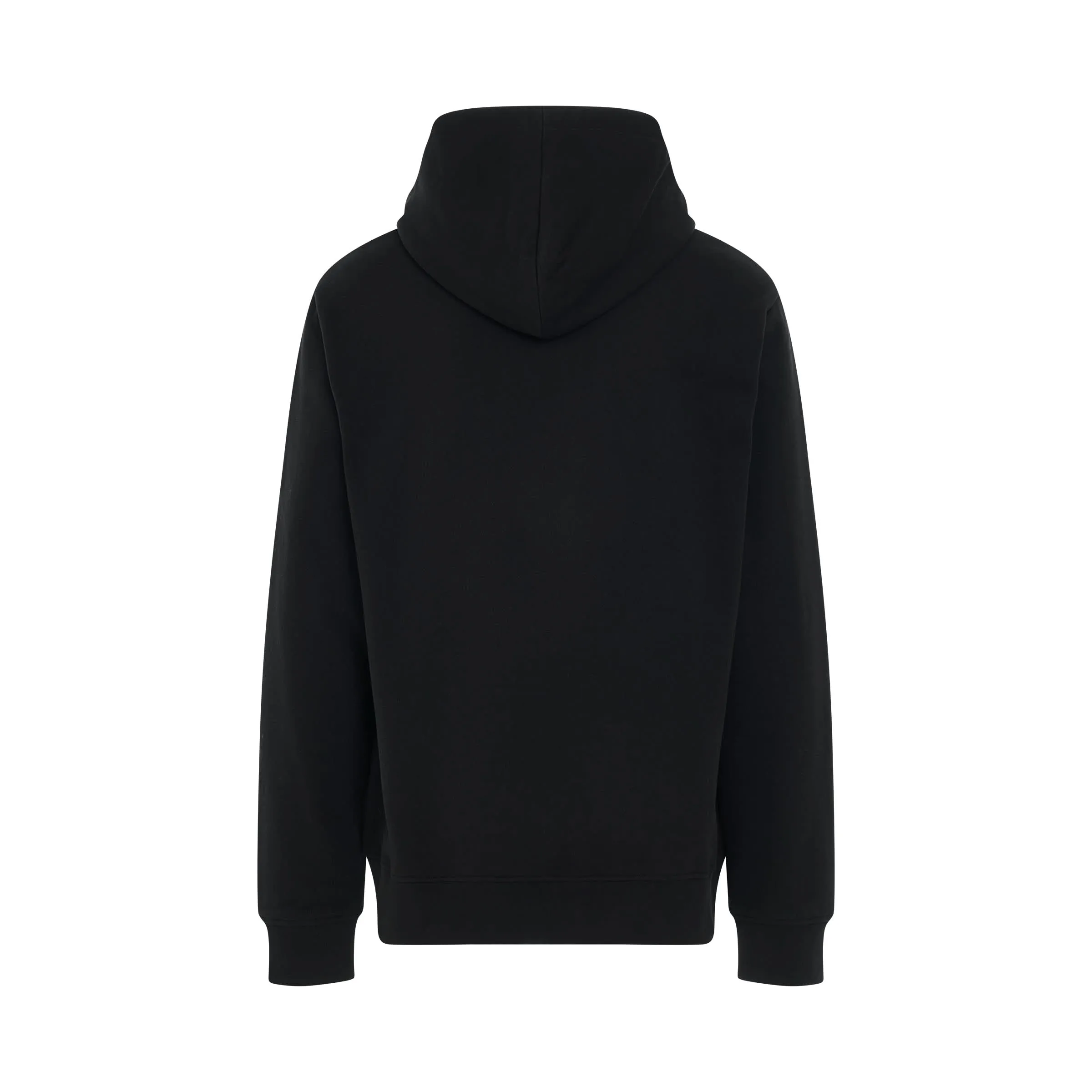 Pierre Balmain Label Hoodie in Black