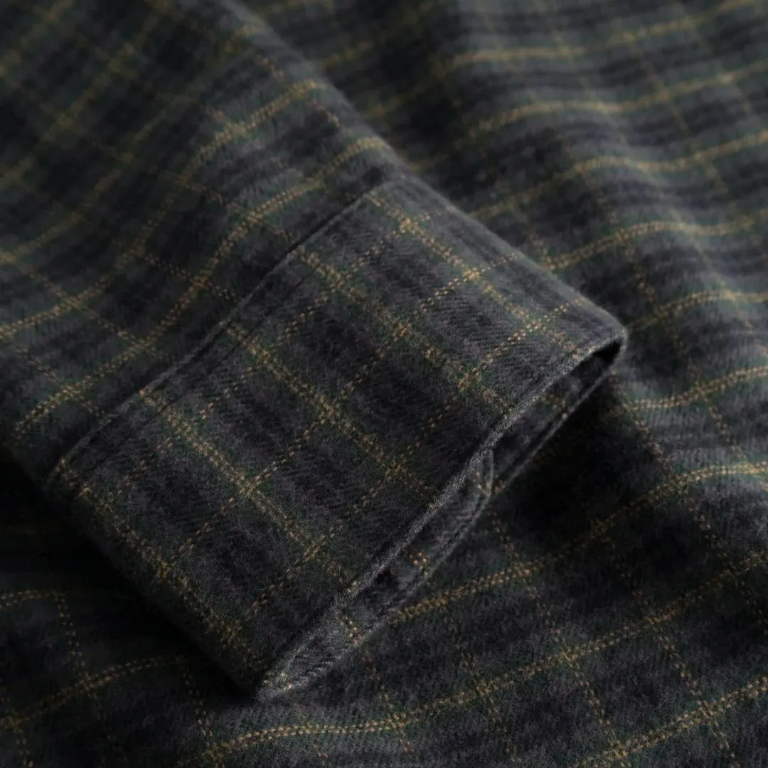 Pine Green Kent Cotton Check Shirt