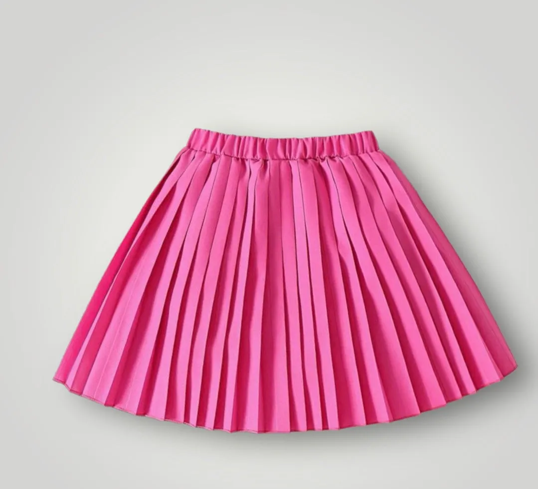 Pink Lemonade Pleated Skirt