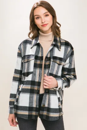 Plaid Button Up jacket