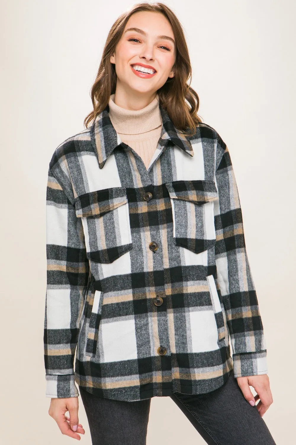 Plaid Button Up jacket