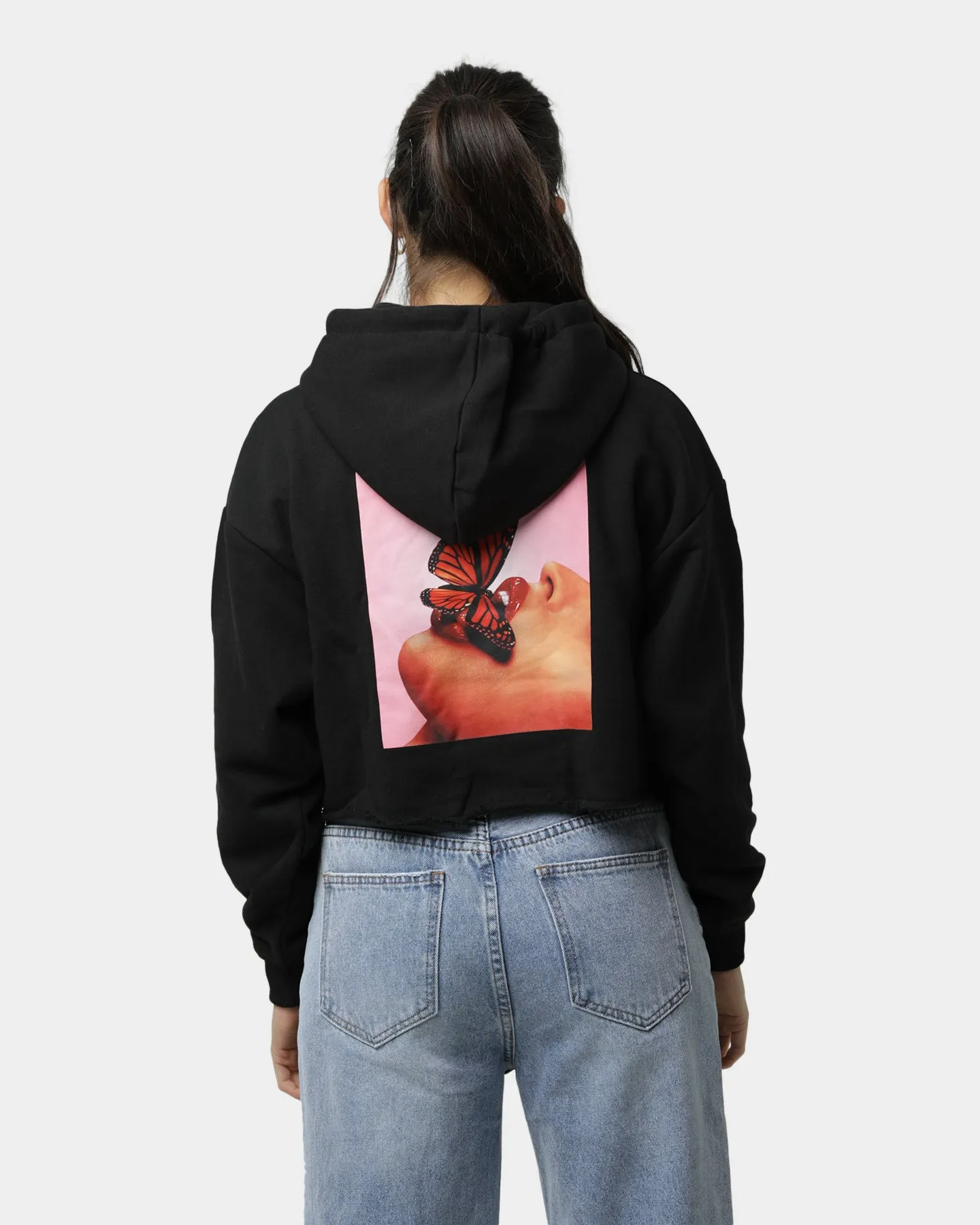 Playboy Playboy 2019 Cropped Hoodie Black