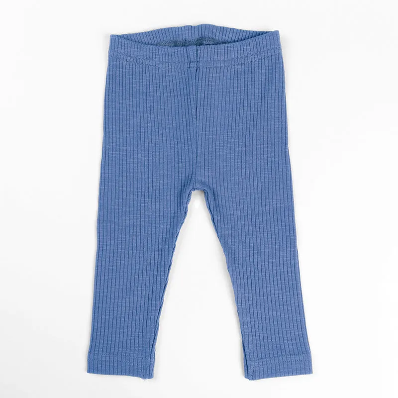 Ponchik Babies   Kids - Cotton Leggings - Ribbon Rib