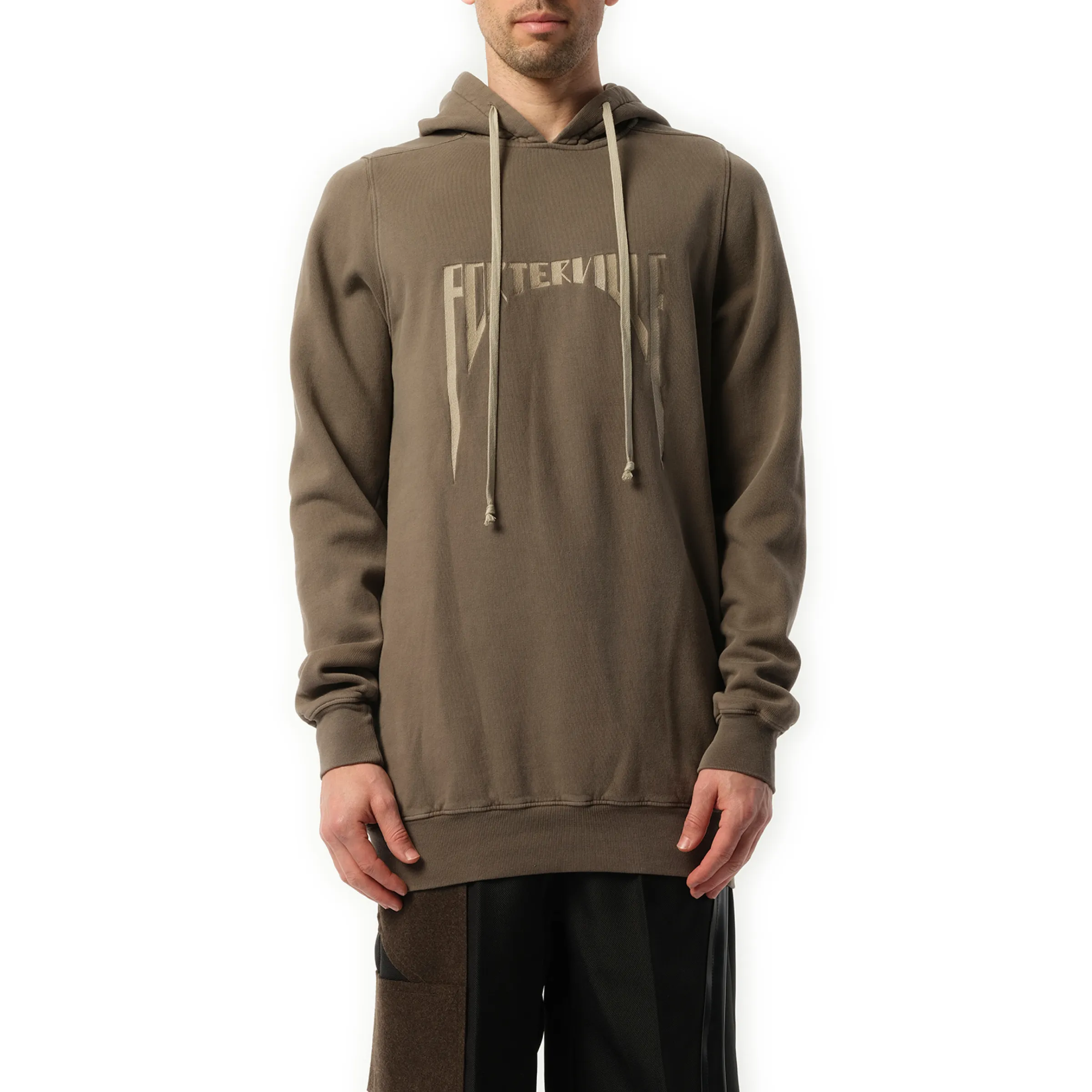 Porterville Embroidered Hoodie in Dust/Pearl