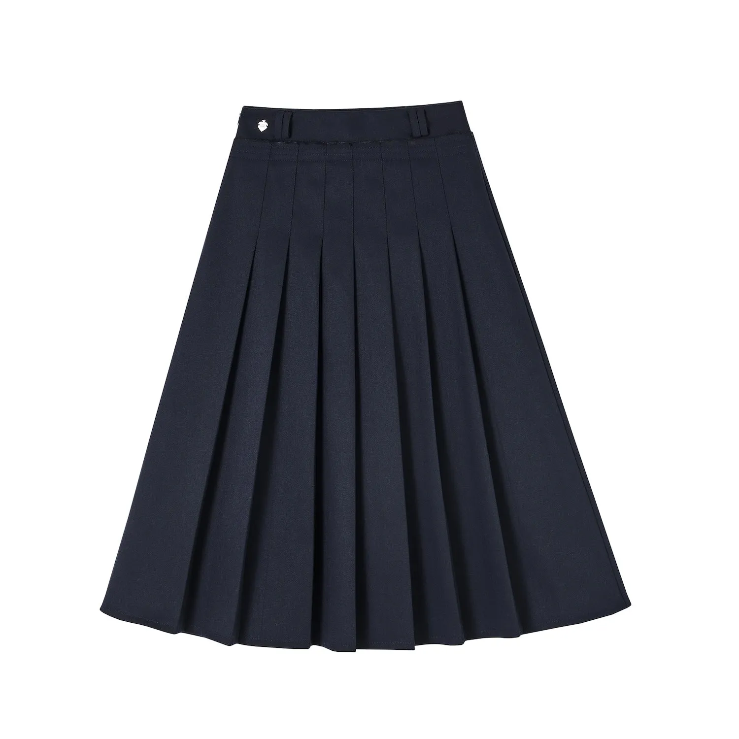 Preppy Pleated Mid Skirt