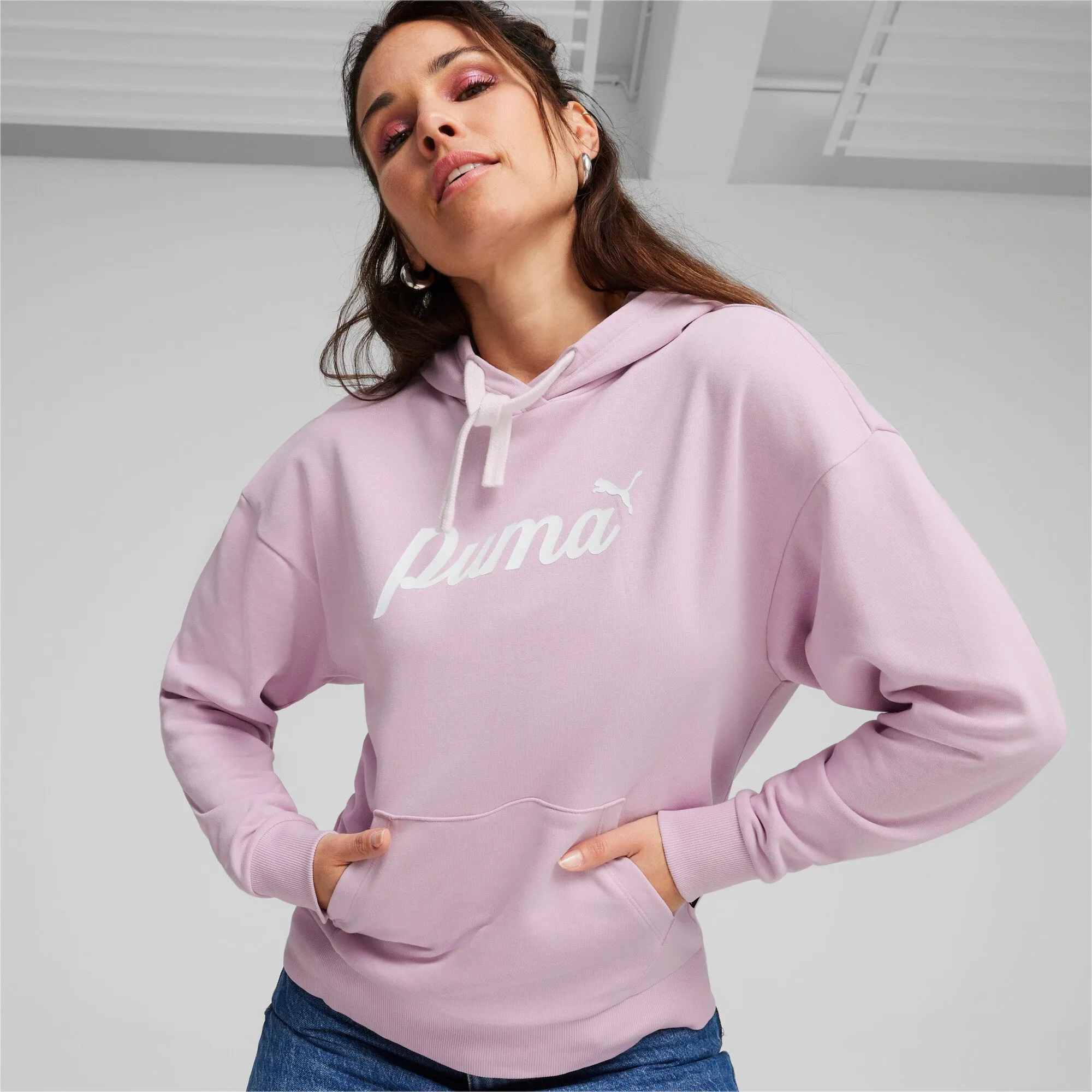 PUMA Blossom Script Hoodie Tee