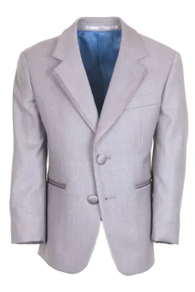 "Infinity" Kids Heather Grey Tuxedo Jacket (Separates)