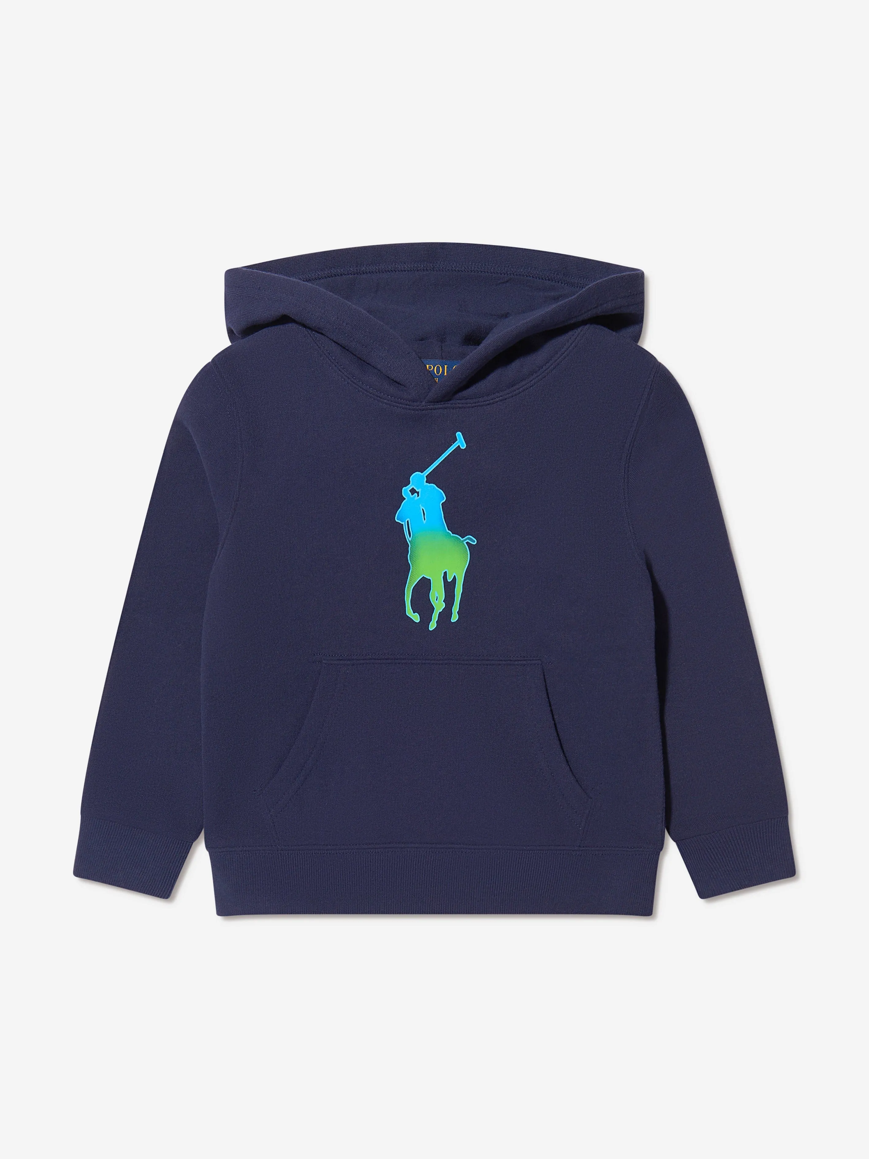 Ralph Lauren Boys Logo Hoodie in Navy