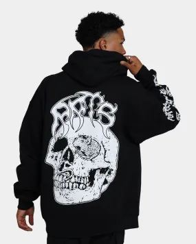 Rats Get Fat X Funeral French Rat Skull Hoodie Black