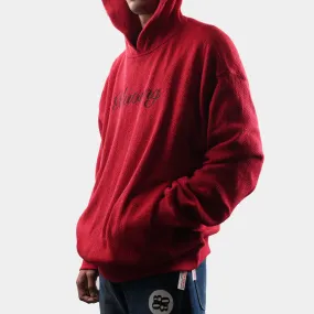 RED HERRINGBONE HOODIE