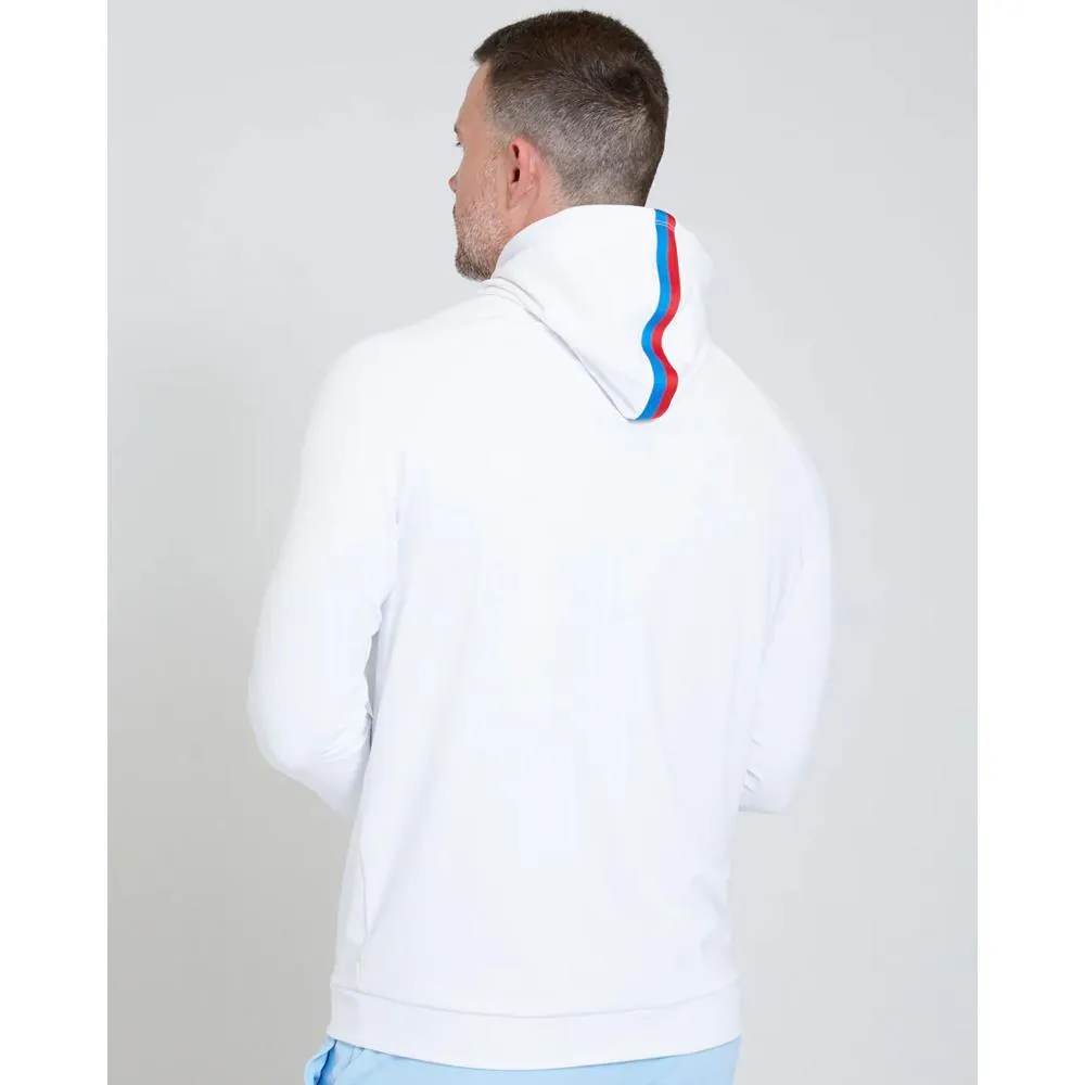 Redvanly Men's Leavitt Hoody - White/Red/Blue