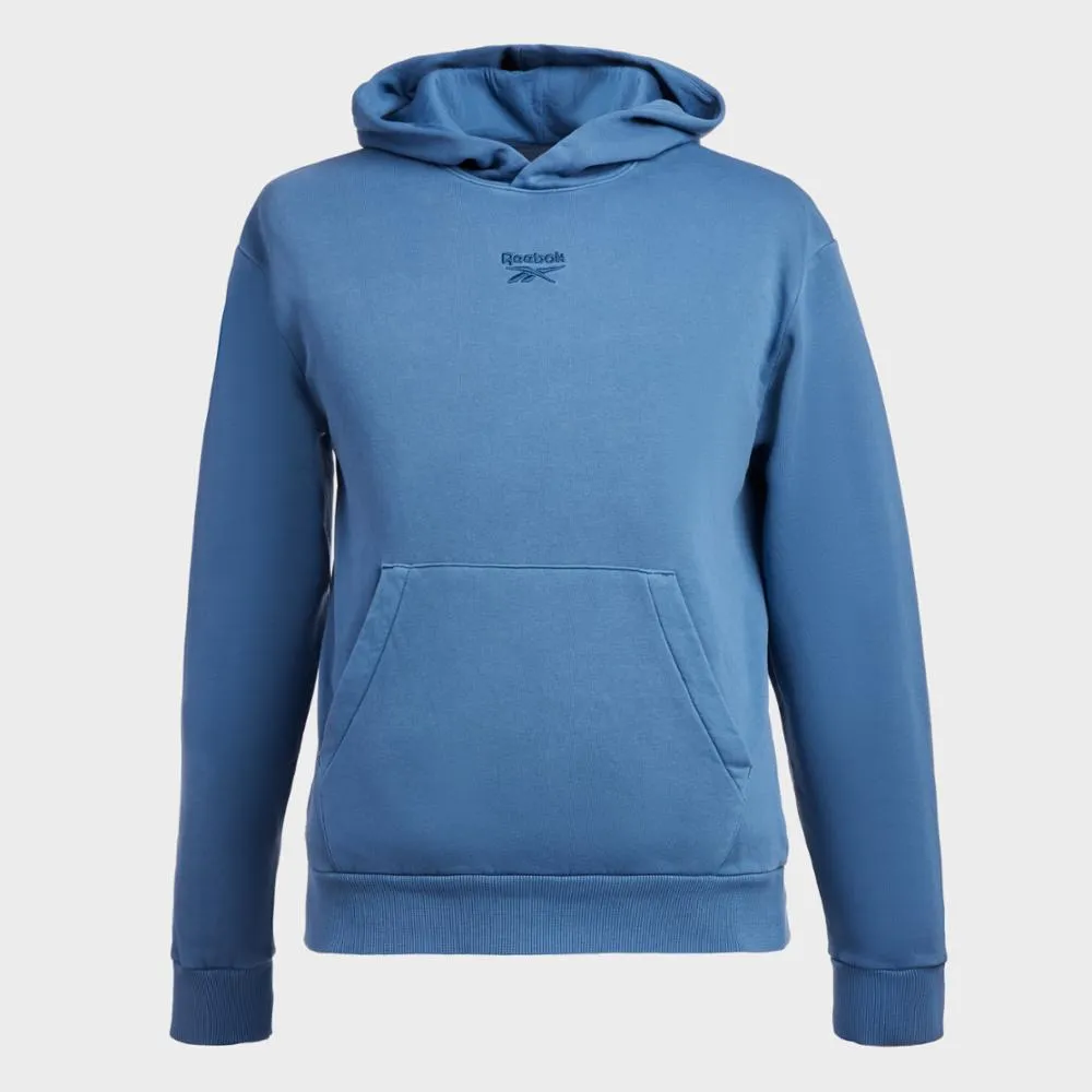 Reebok Apparel Men Reebok Identity Washed Hoodie UNIBLU